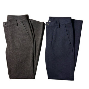 Kit & Ace Bidwell Pants Lot x2 Mens 32x32 Navy & Gray Performance Chino Commuter